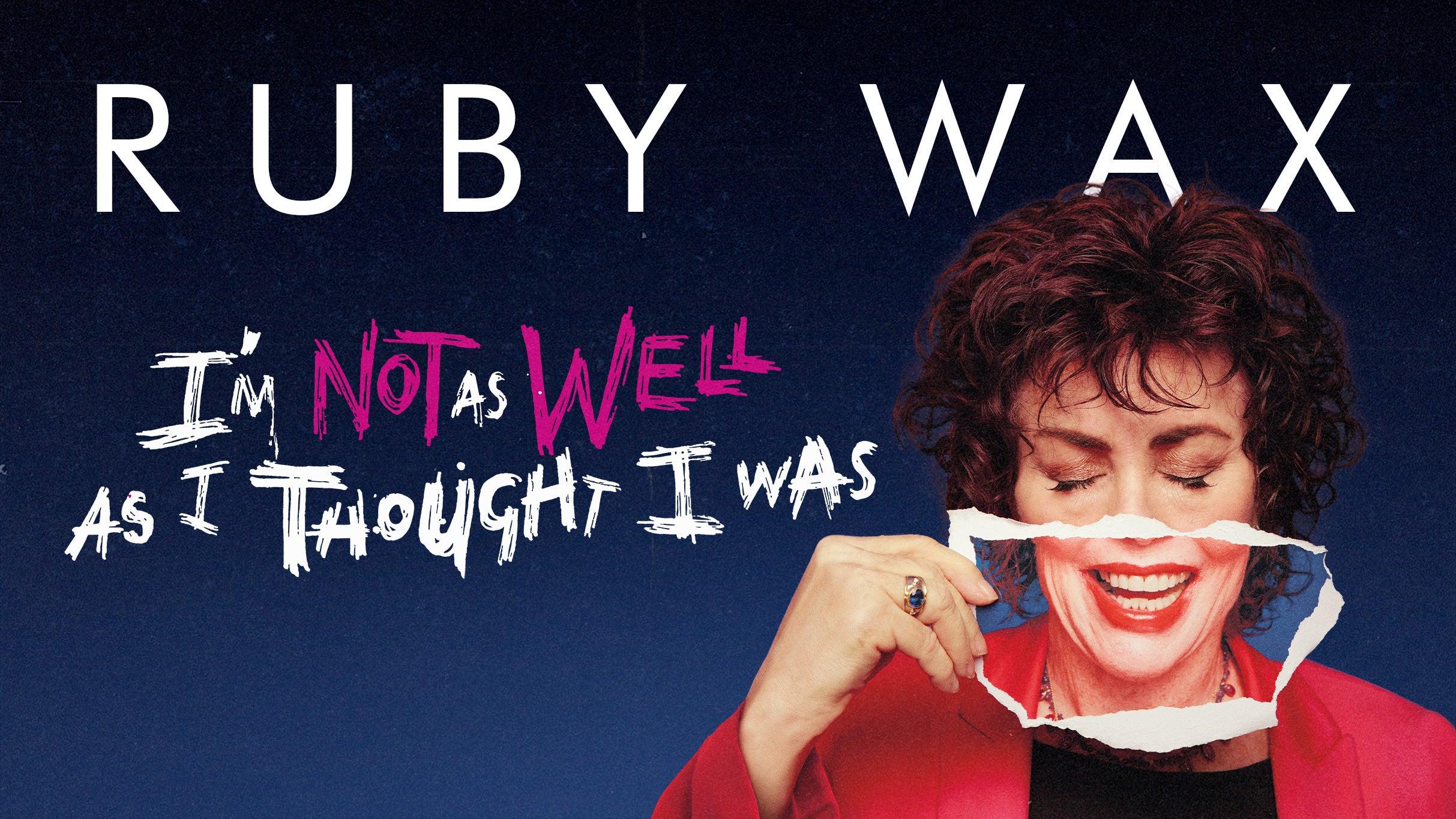 An Evening with Ruby Wax - Live Lounge Premium Package
