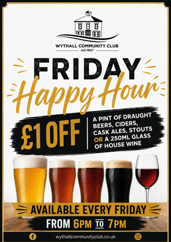Friday Happy Hour at Wythall House