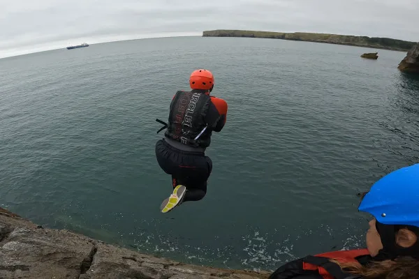 Coasteering at Stackpole at Stackpole