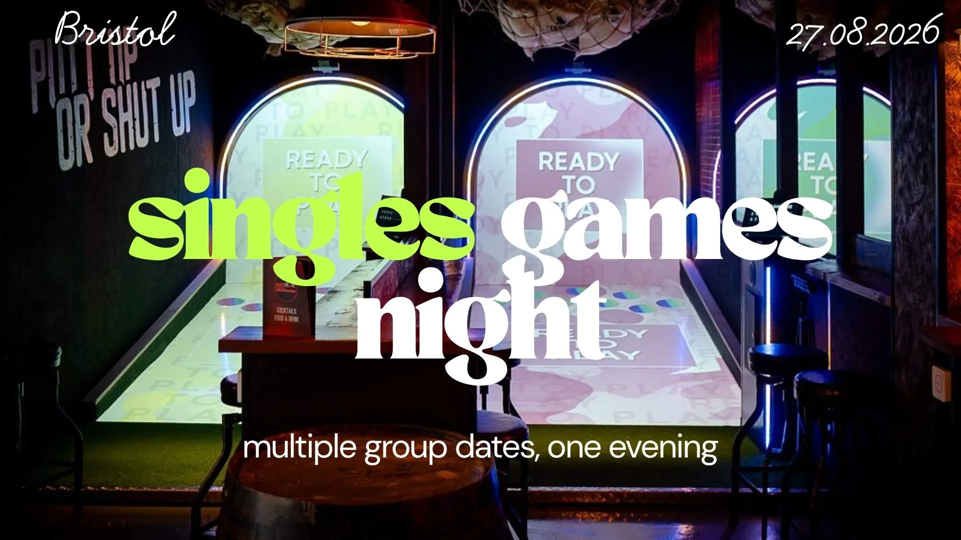 HAYSTACK DATING | PUTT ABOVE, BRISTOL | THURSDAY 27TH AUGUST at Putt Above Mini Golf - Bristol