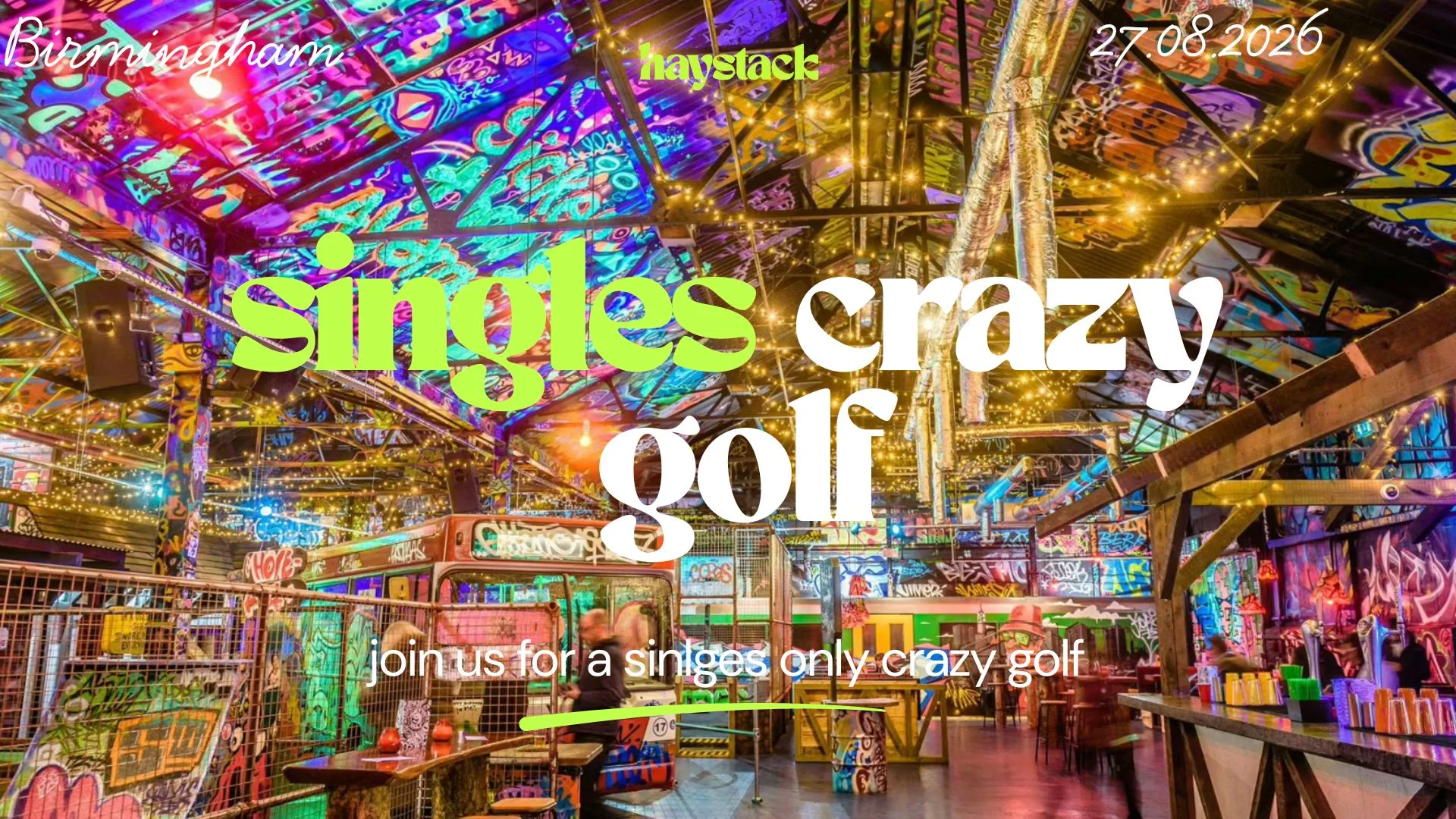 HAYSTACK DATING | GOLF FANG BIRMINGHAM | THURSDAY 27TH AUGUST at Golf Fang Birmingham