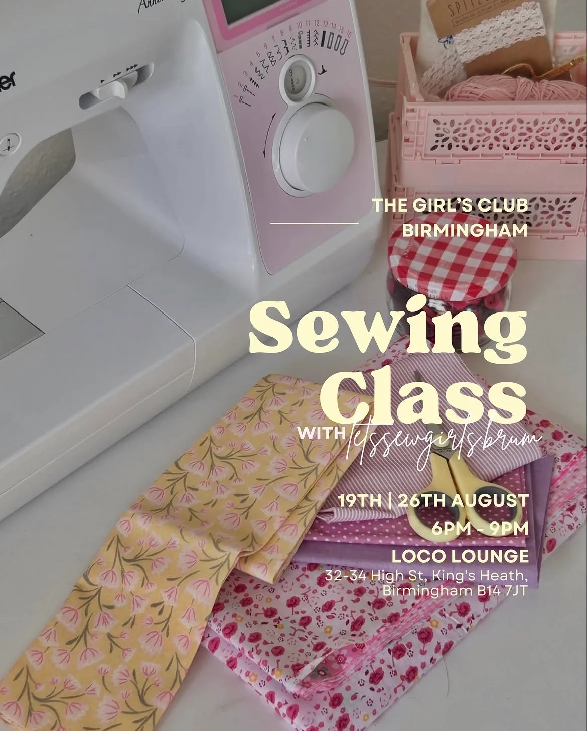 Sewing Class 26.08 🧵🪡 at Loco Lounge