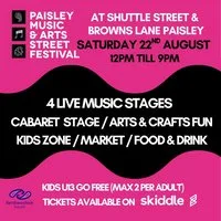 Paisley Music and Arts Street Festival at Shuttle Street, Paisley