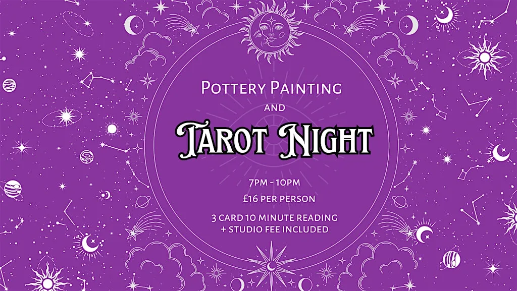 Pottery Painting and Tarot Night at Splat Pottery Painting Arts & Crafts