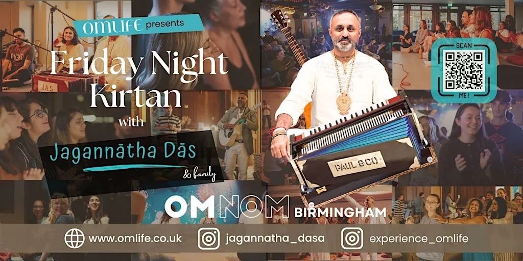 OmLife Birmingham Presents: Friday Night Kirtan with Jagannātha Dās at OMNOM Birmingham
