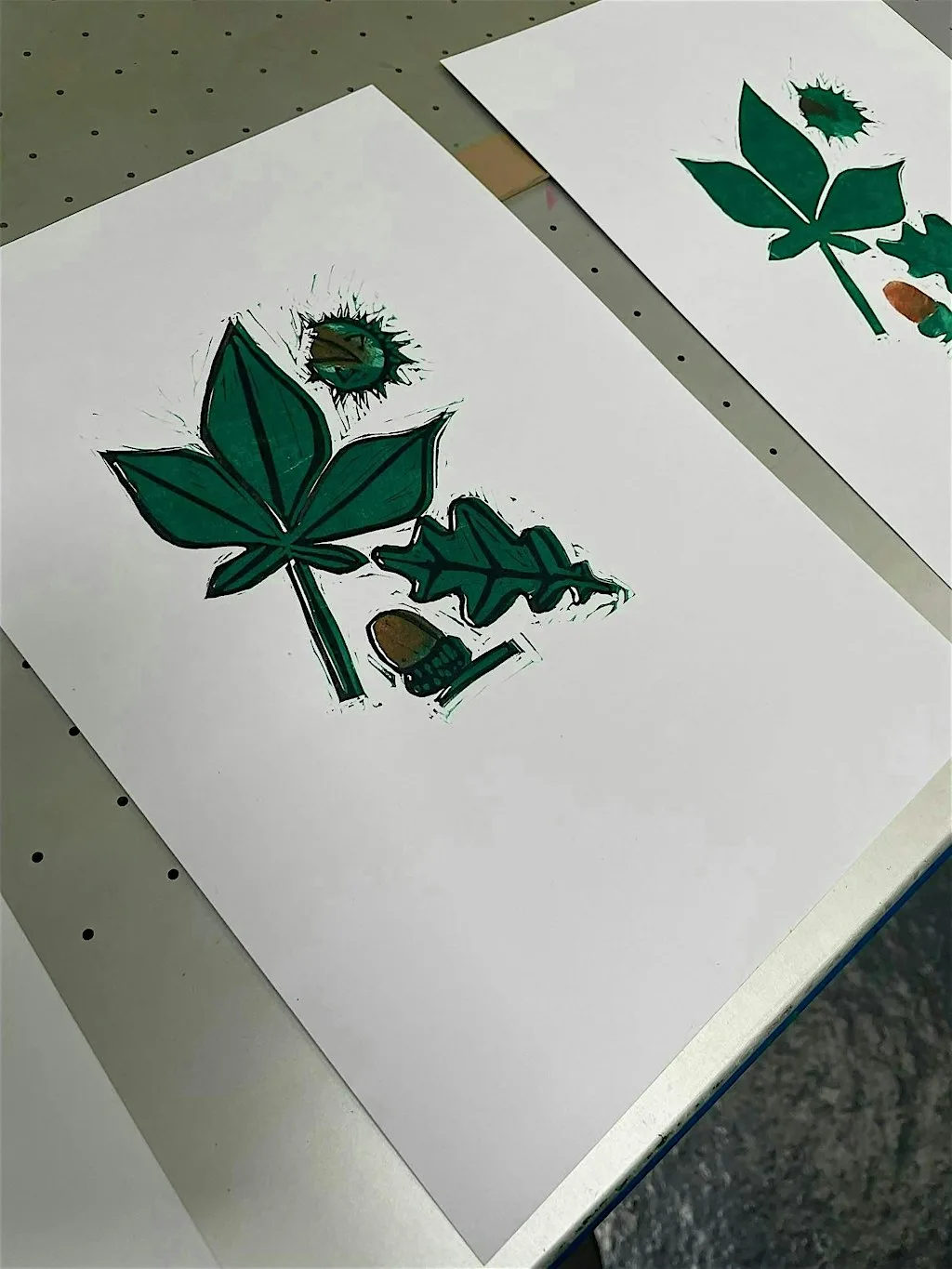 Nature Crafts for Adults - Sherbourne - Lino Printing at War Memorial Park Visitor Centre