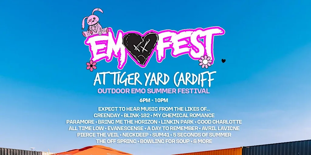 Outdoor Emo Festival Comes to Cardiff! at Tiger Yard