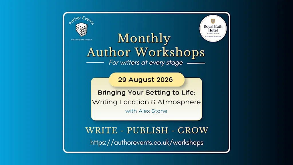 Author Workshop - Bringing Your Setting to Life: Writing Location & Atmosph at Royal Bath Hotel
