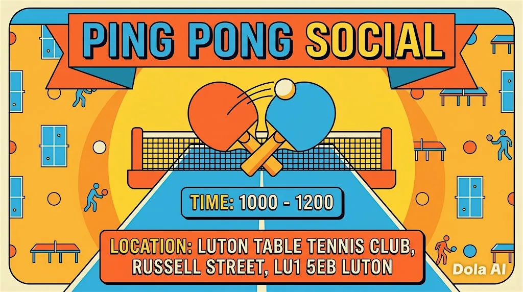 Ping Pong Social at Luton Table Tennis Club