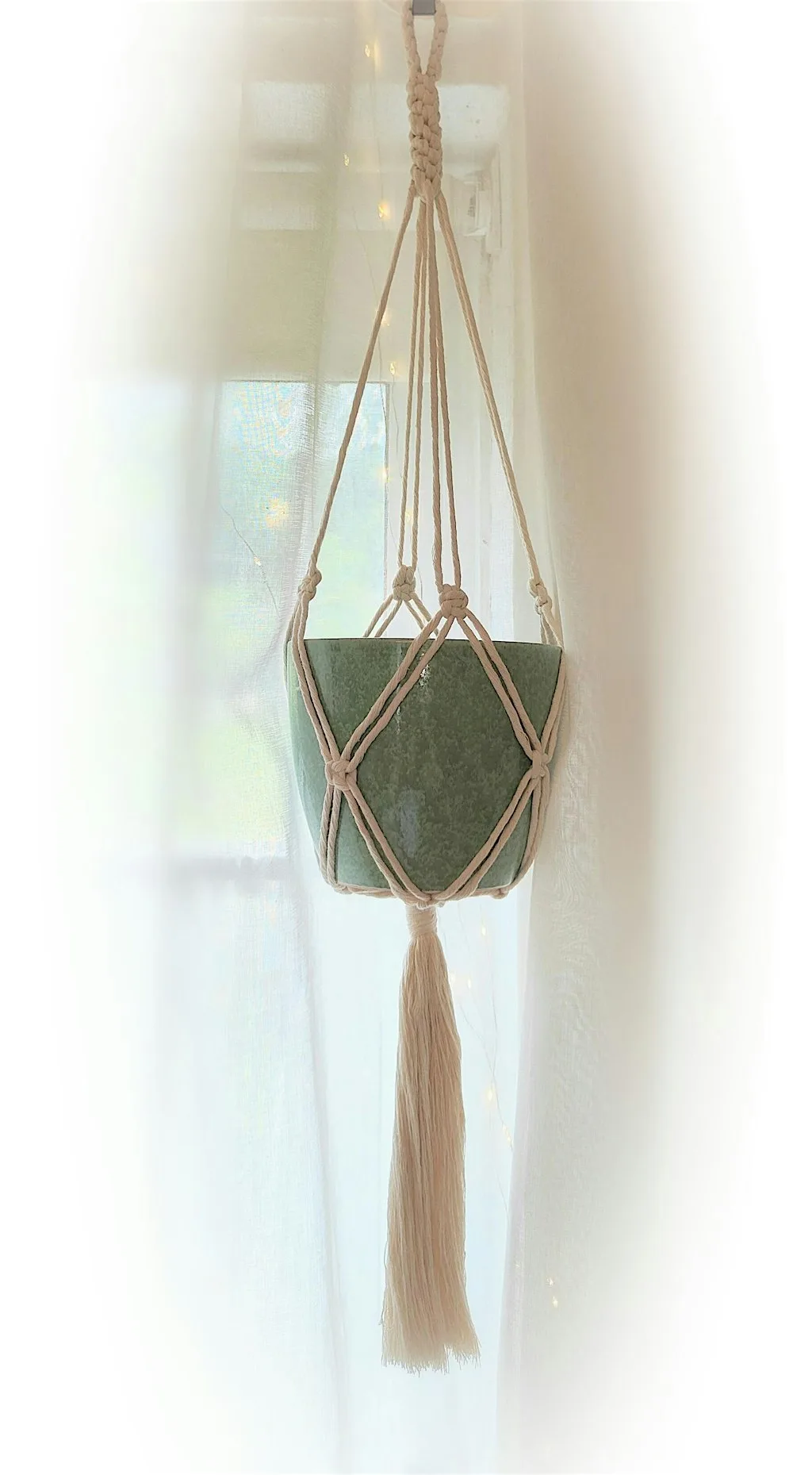 Macrame Plant Hanger Workshop COAST Funded by Swansea Council at Swansea Community Workshops
