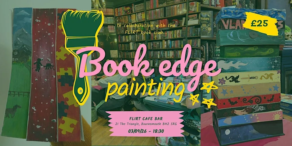 Book edge painting at FLIRT at Bournemouth
